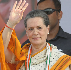 Sonia Gandhi was re-elected CPP head for a fifth term